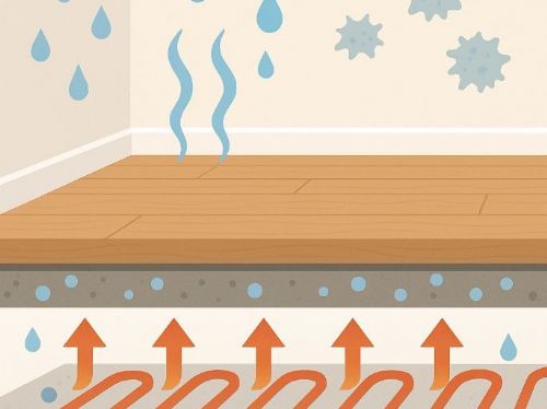 除濕不靠機器！安裝地暖也能有效防潮防霉、改善居家濕氣